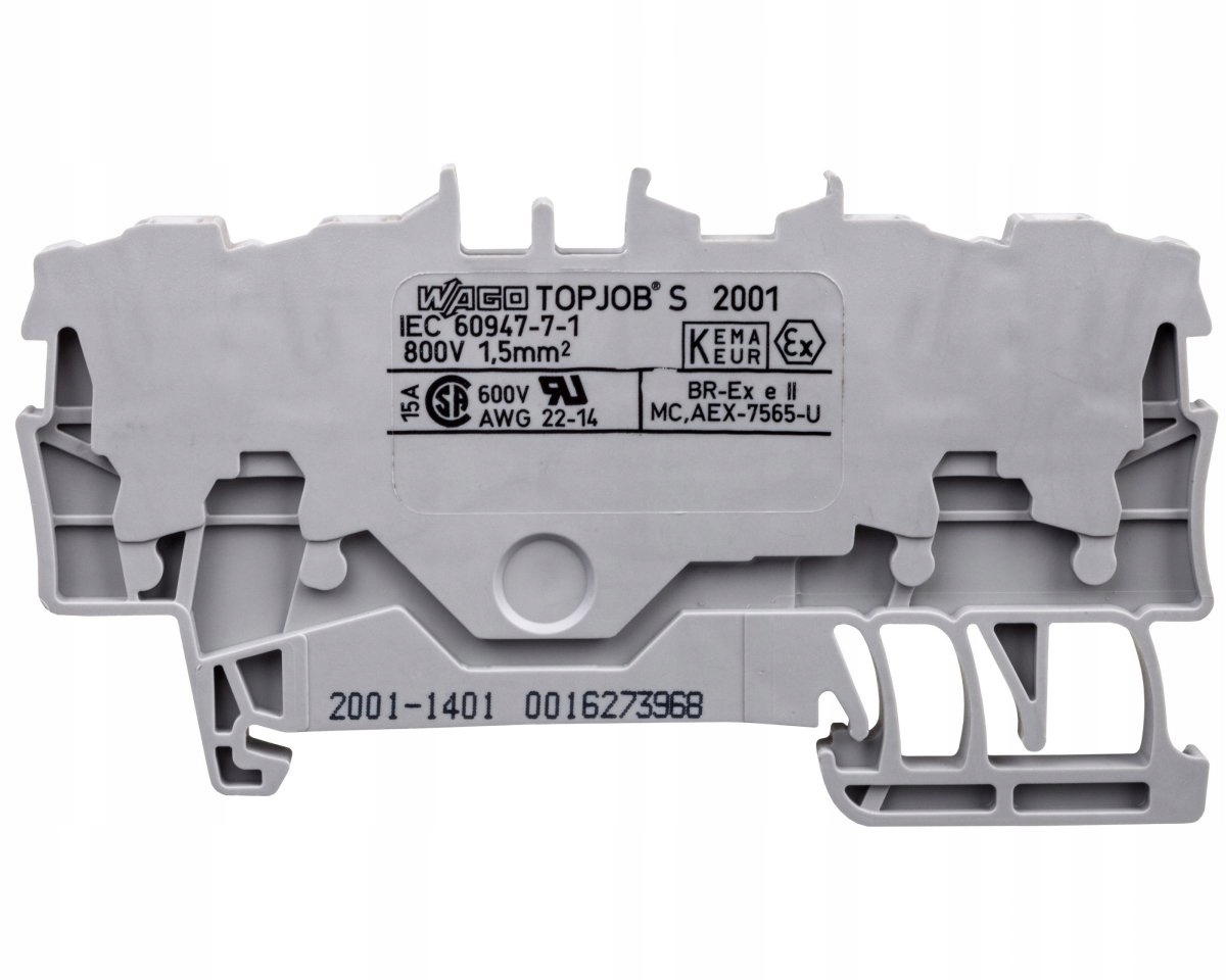 

Złączka szynowa 4-przewodowa 1,5mm2 2001-1401