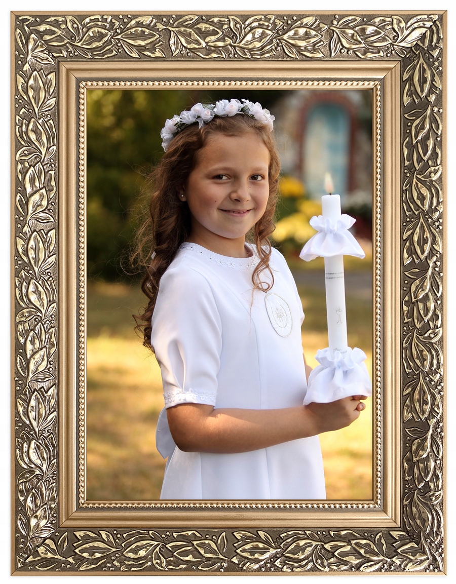 Rámeček Faust dárek na přijímání A4 zlatý, bílý