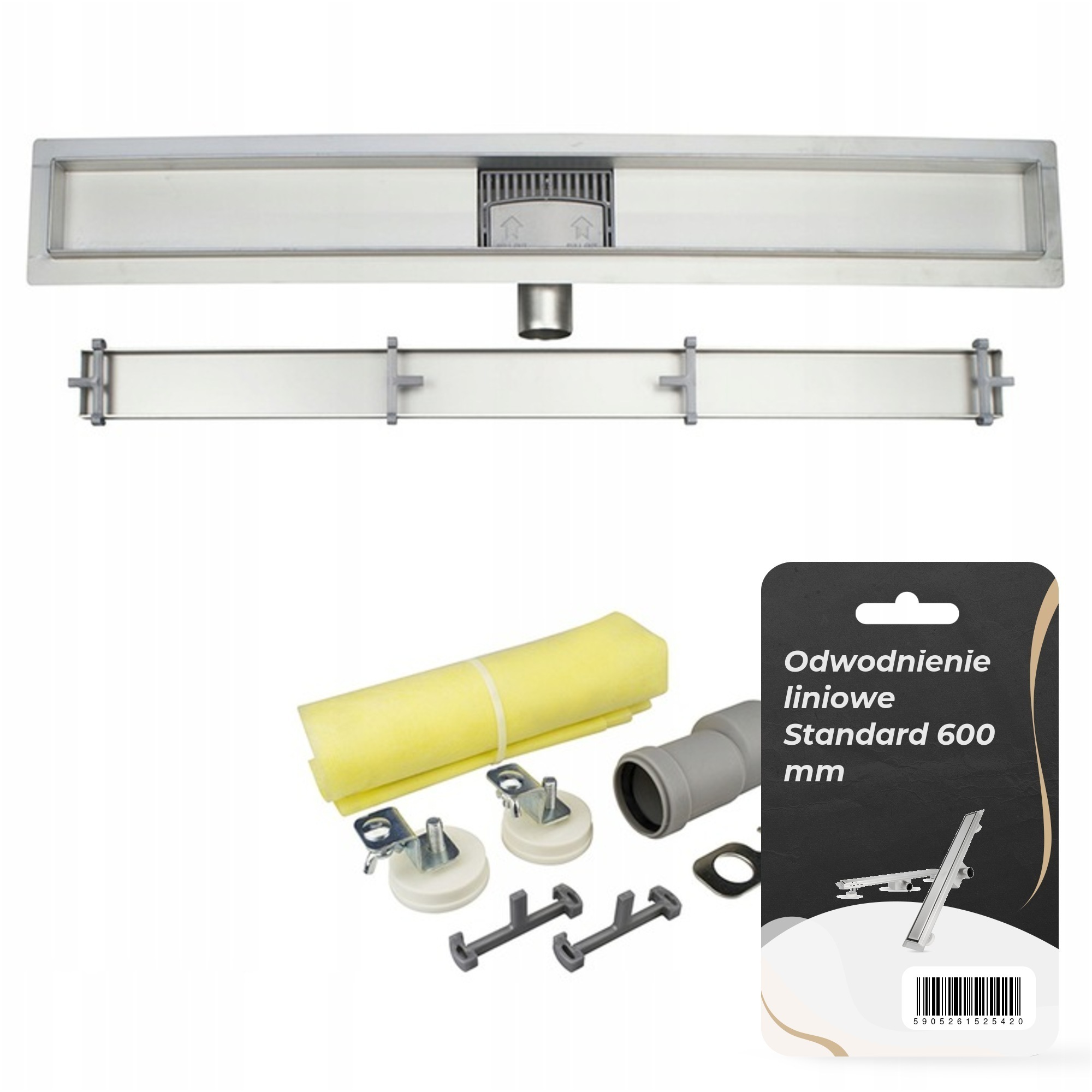 Lineární odvodnění koupelnového sprchového koutu Ns