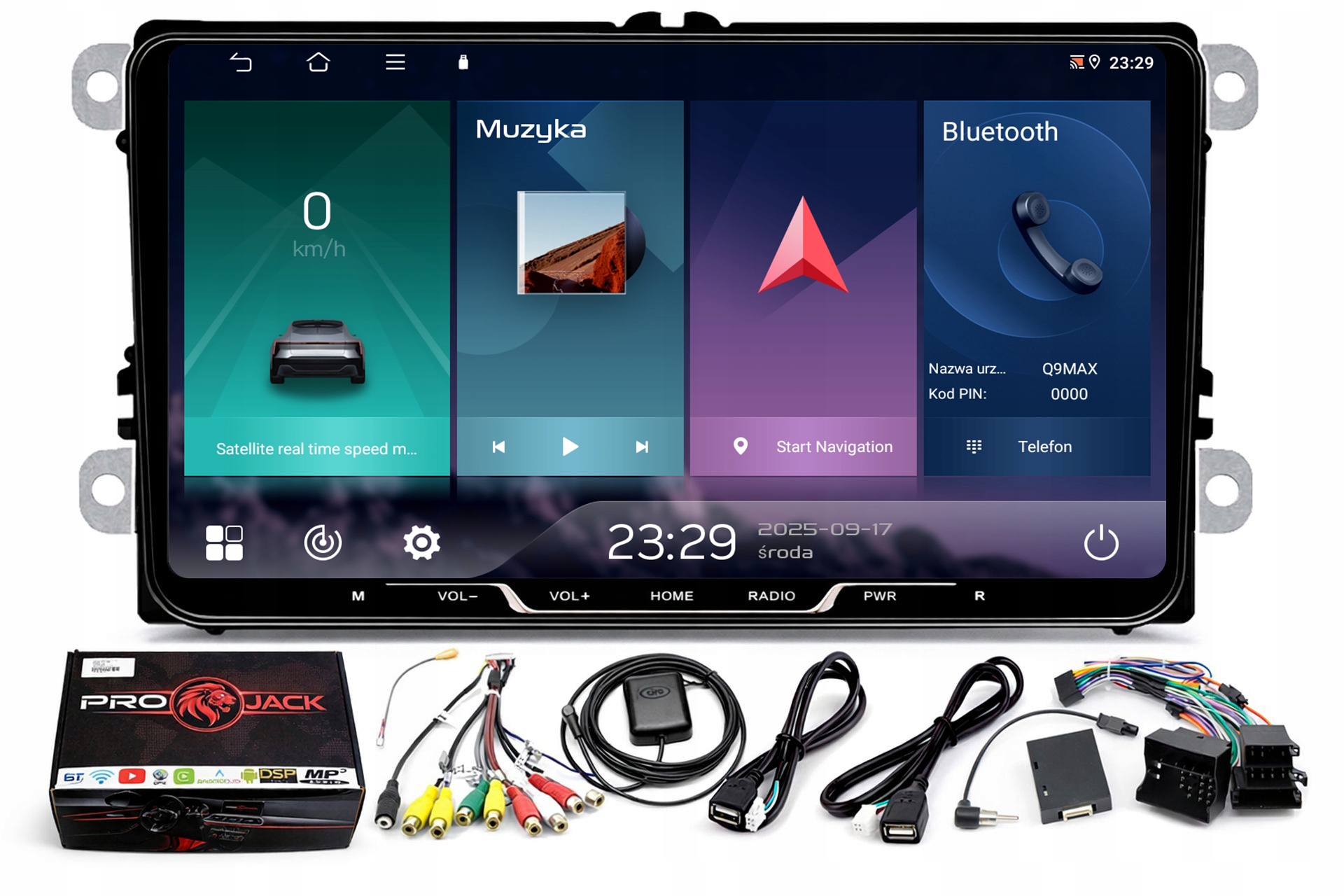 Rádio Navigácia Gps Android Vw Passat B6 2005-2010 Wifi Carplay 4/64GB