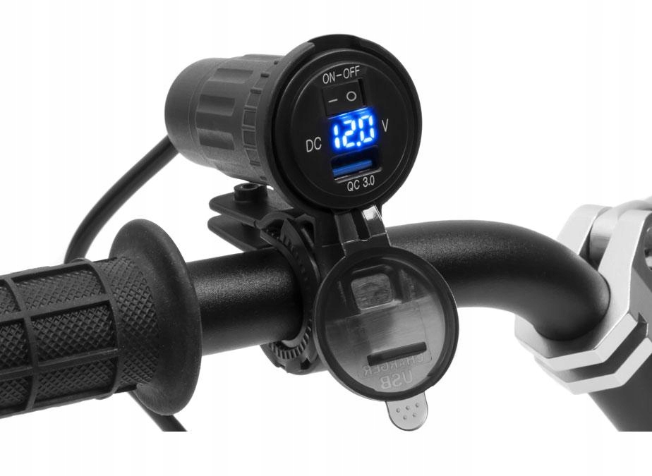 Motocyklowe gniazdo USB eXtreme MUS13 + adapter