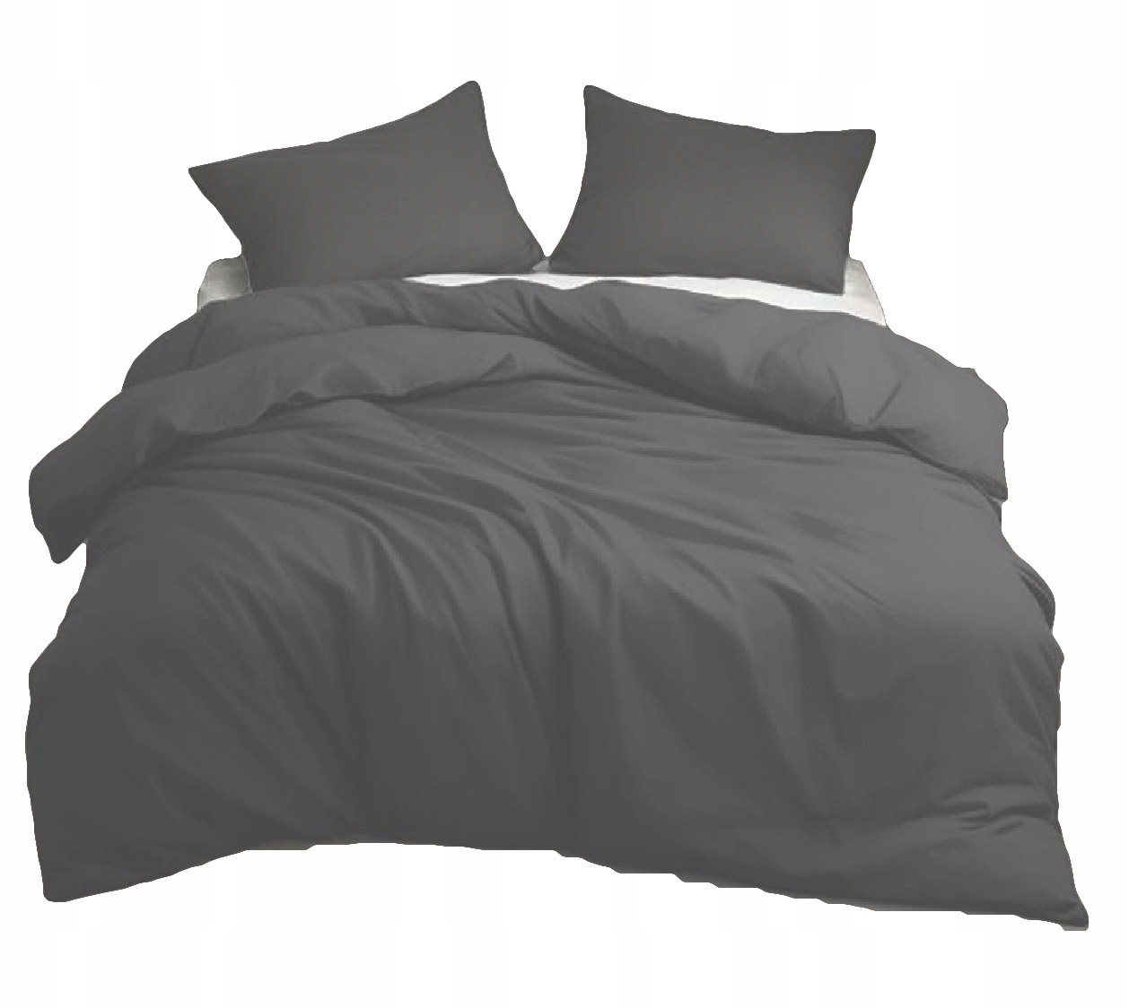 POŚCIEL GŁADKA JEDNOKOLOROWA 160x200 + 2x PODUSZKA 70x80 NA ZAMEK KOLORY Wzór dominujący Gładki