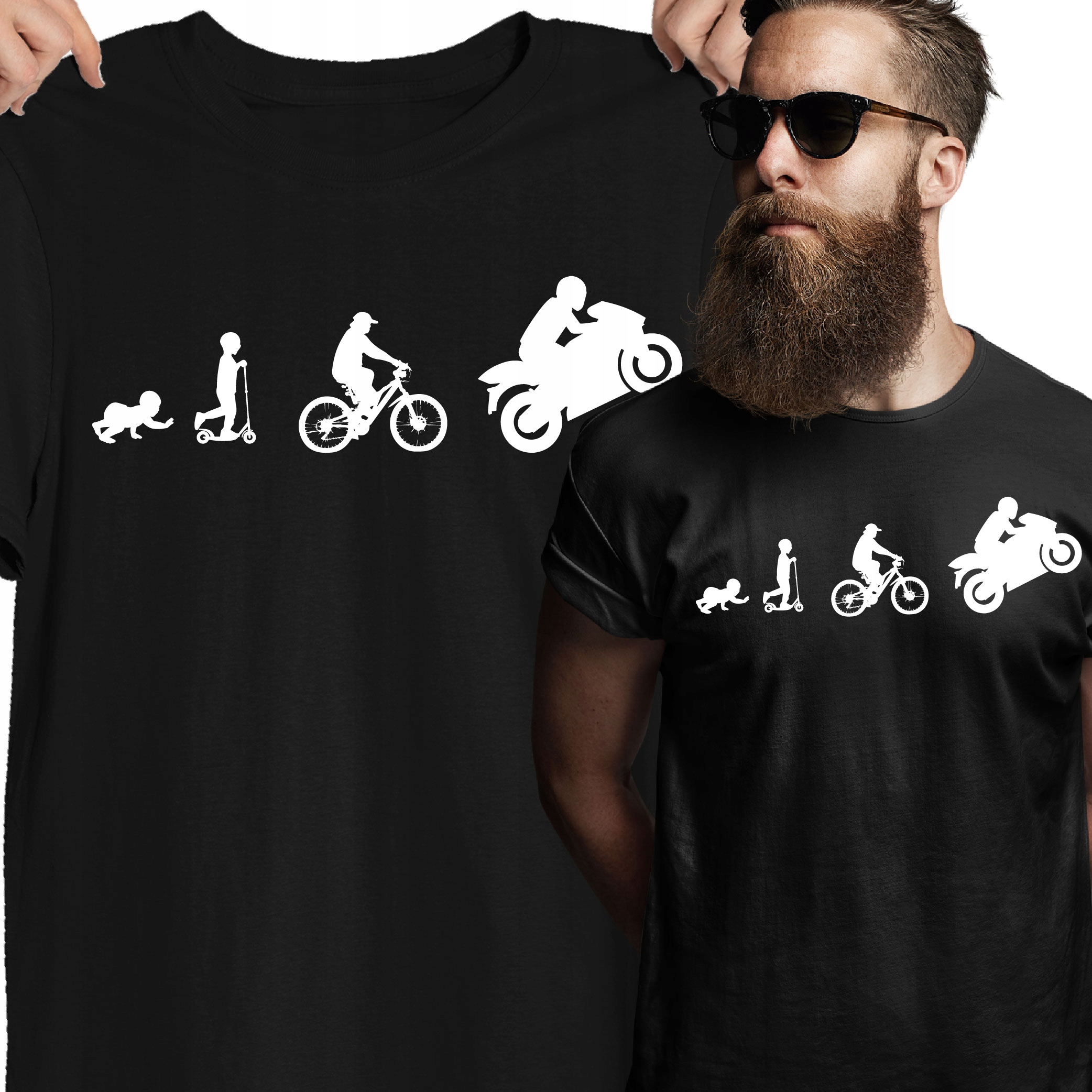 

Koszulka Dla Motocyklisty Motocykl Ewolucja Moto