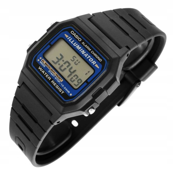 Originální Hodinky Casio F-105W-1A Retro Klasik S Podsvícením Box 39 mm