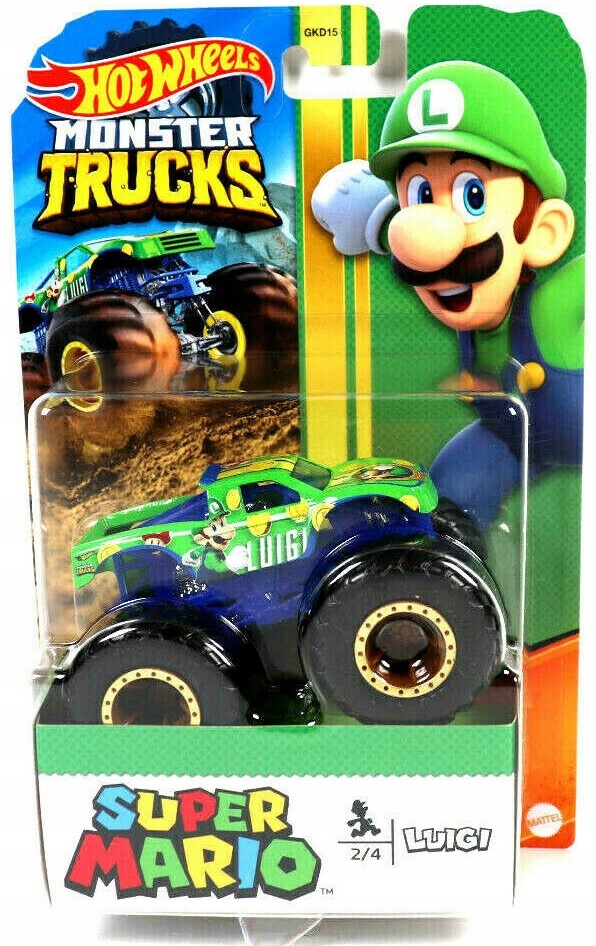 

Luigi Mario Auta Hot Truck Monster Trucks