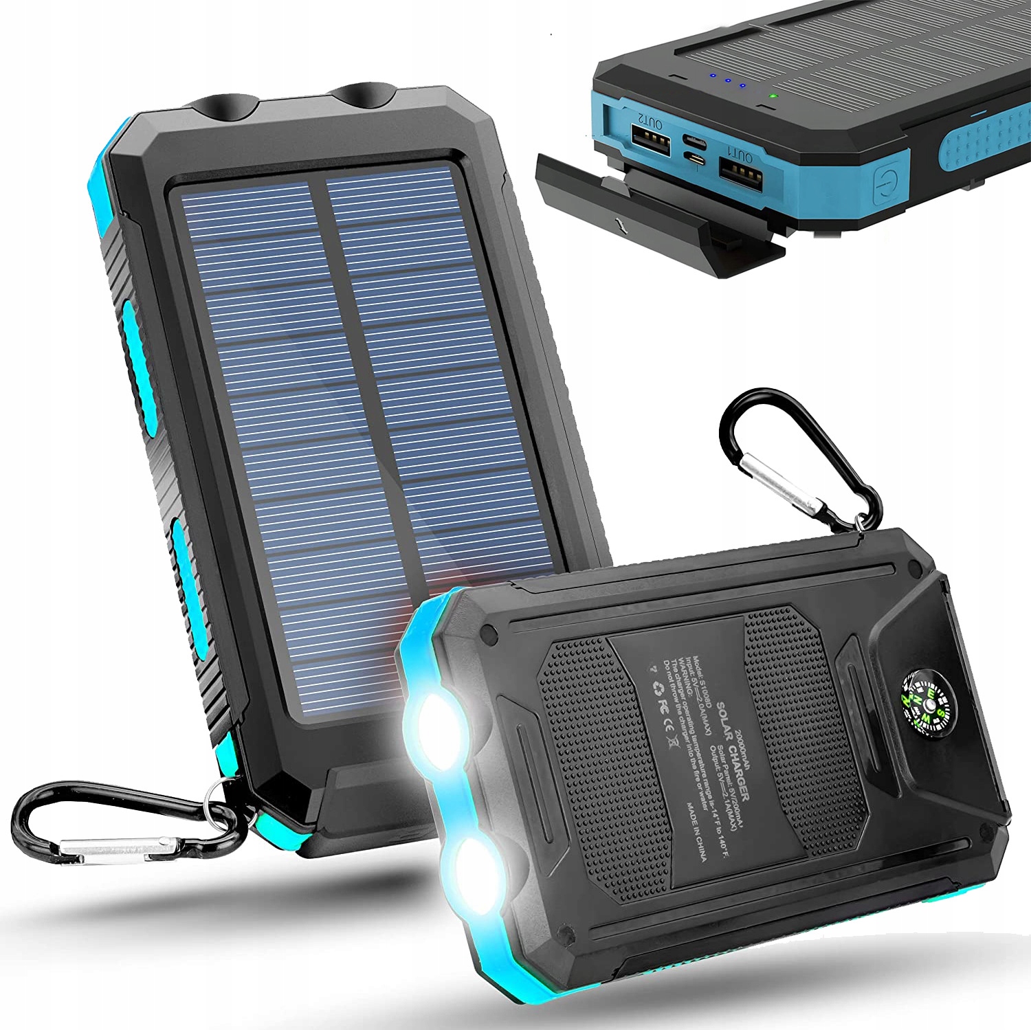 

Solarny Powerbank Ładowarka Słoneczna Usb 20000mAh