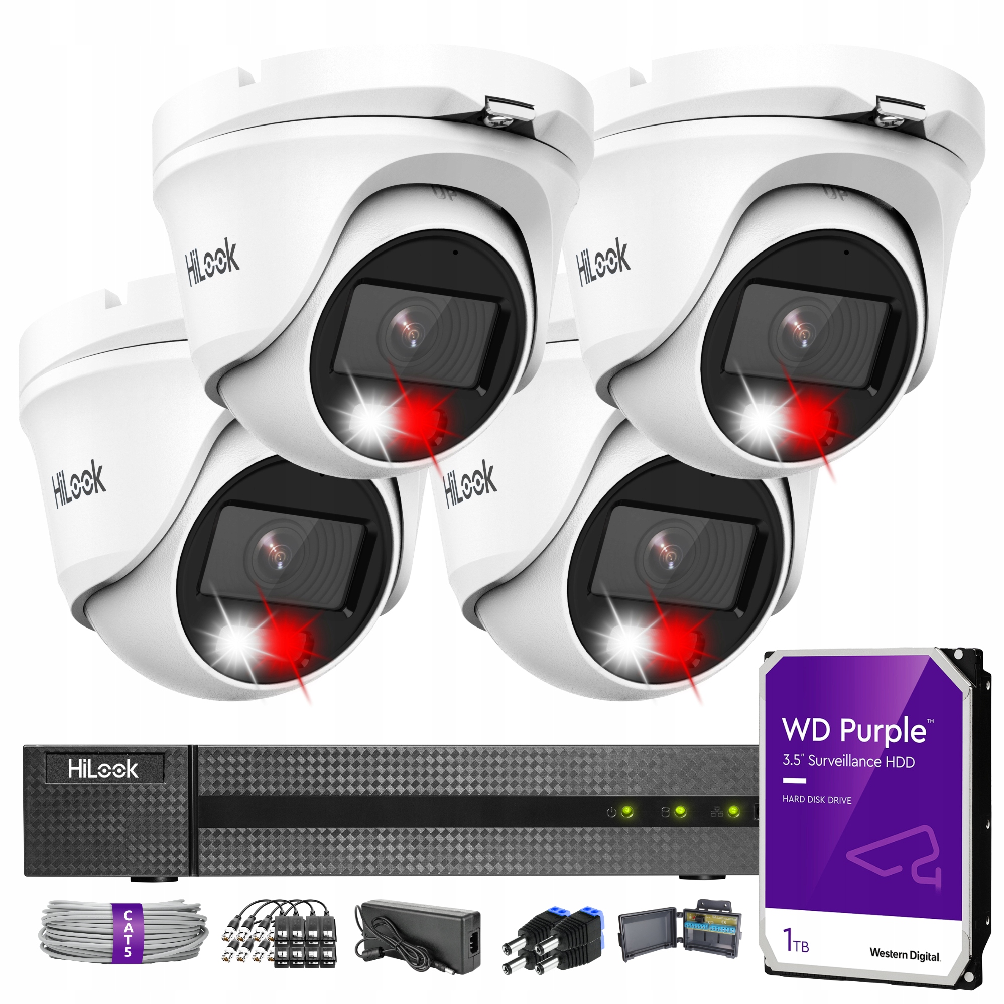 Zestaw Do Monitoringu 4 Kamery TVICAM-T5M-20DL 5MPX IR20M IP66