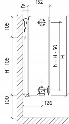 Grzejnik PURMO CV33 300/2300 Moc grzewcza 3098 W