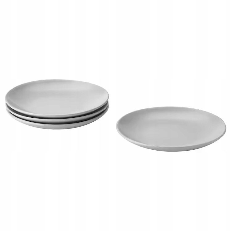 

Ikea Fargklar Talerzyk Matowy Szary 20 CM 4 Szt.