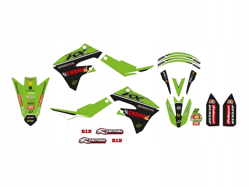 Blackbird Sada Nálepiek (oklein) Kawasaki Kx 250F '21-'23, Kx 450F '19-'