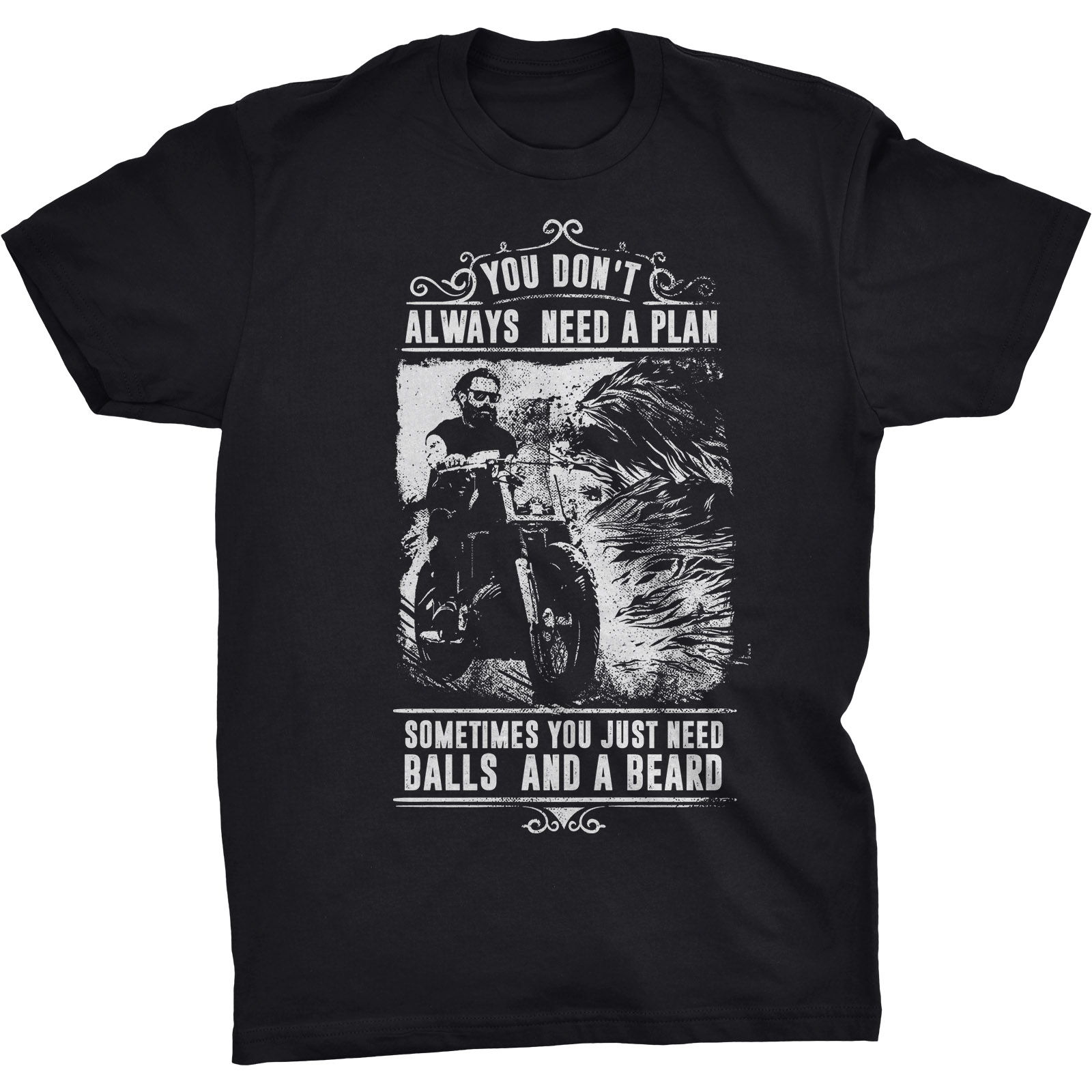 

You Don't Need A Plan Koszulka Dla Motocyklisty