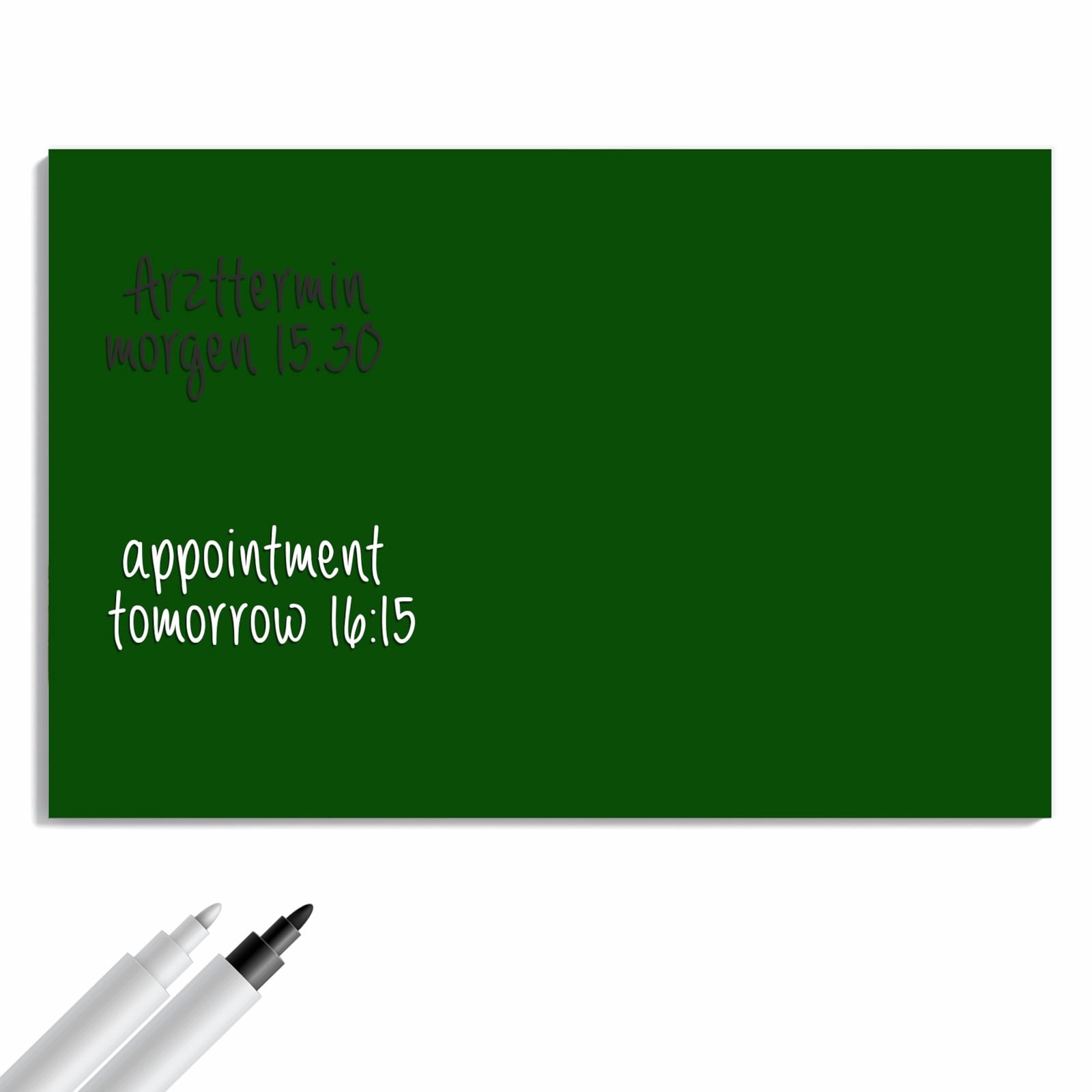 Magnetická tabule Tmavě Zelené Pozadí A 90 × 60 cm