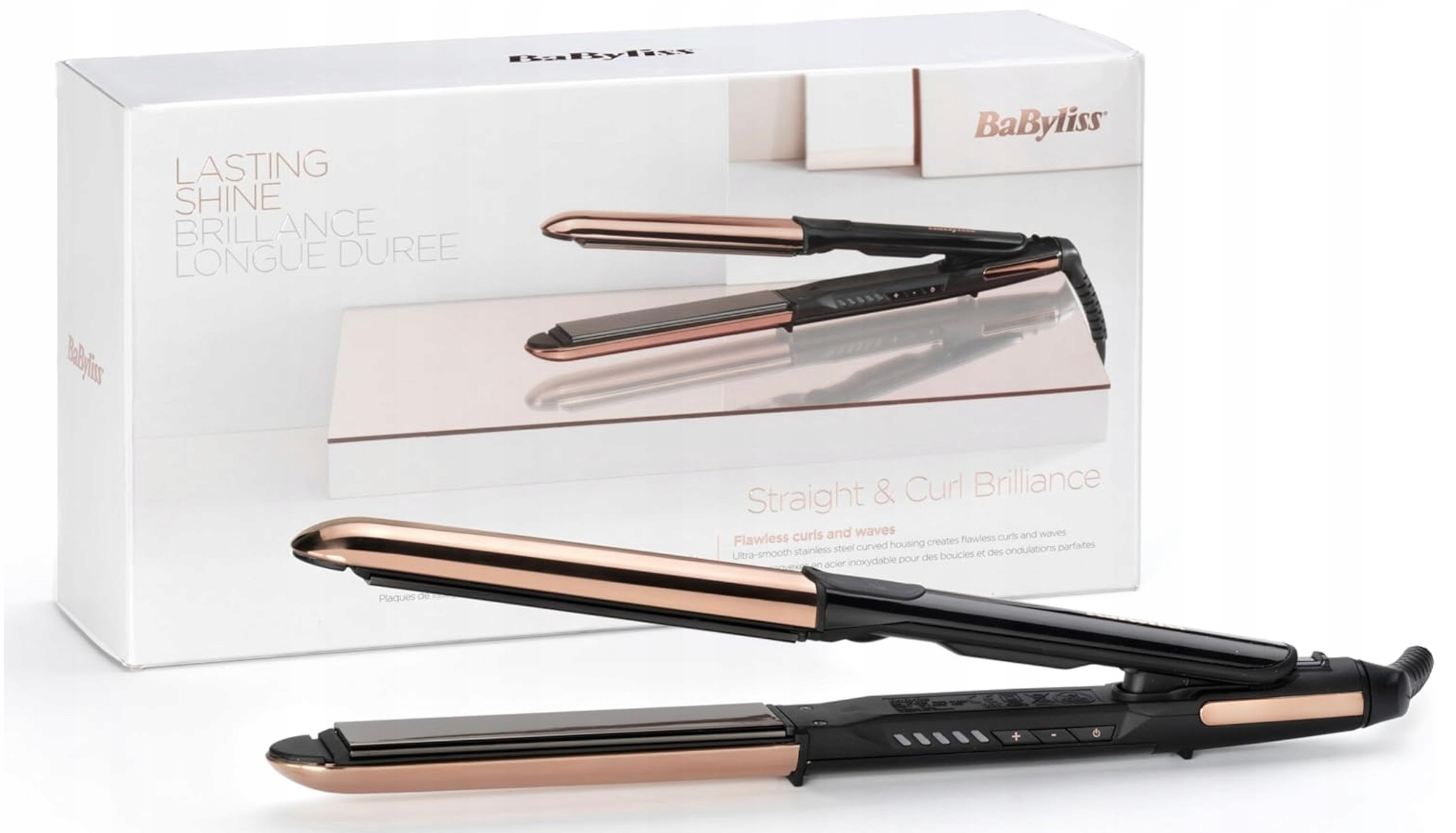 Prostownica do włosów Babyliss Straight & Curl Brilliance ST482E