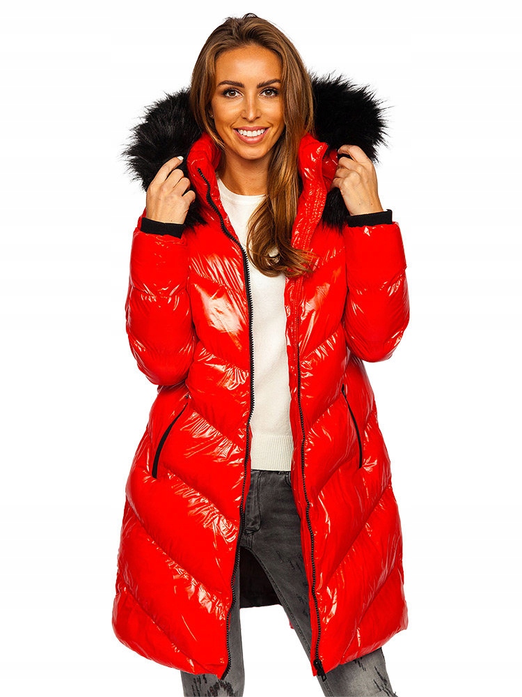 

Kurtka Zimowa Pikowana Czerwona 23069 Denley_xl