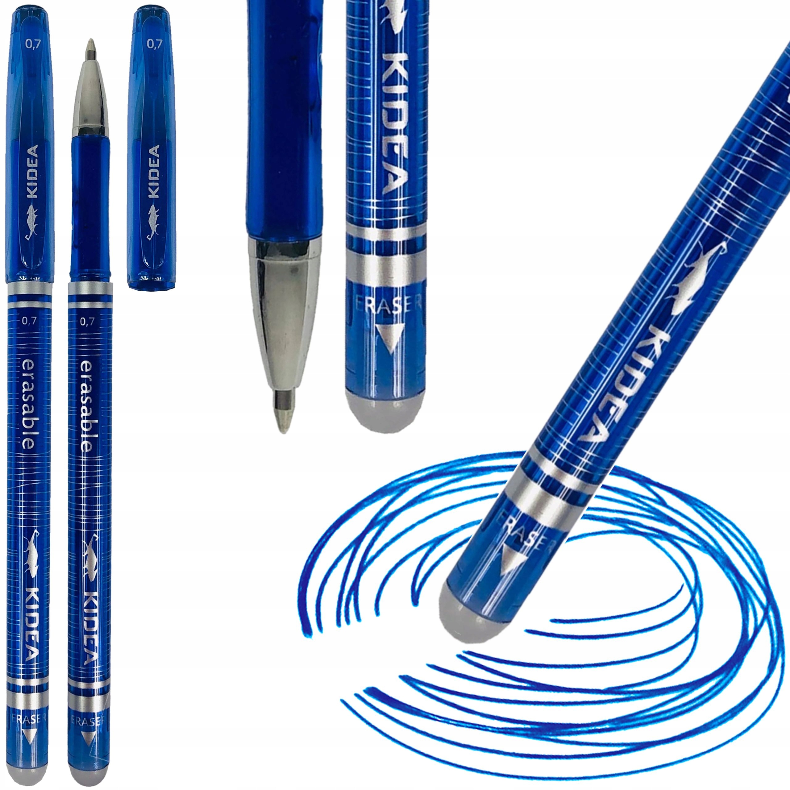 DŁUGOPIS WYMAZYWALNY NIEBIESKI 0,7 mm KIDEA