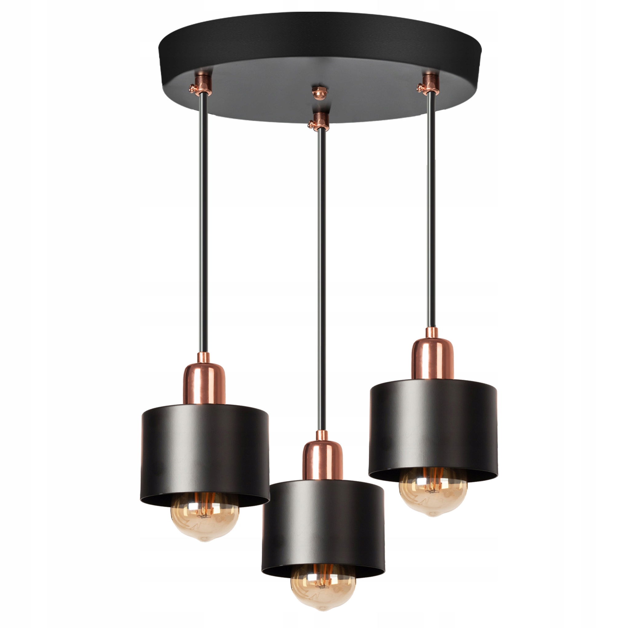 Závěsná Lampa Edison Cali 3CP Zlatá