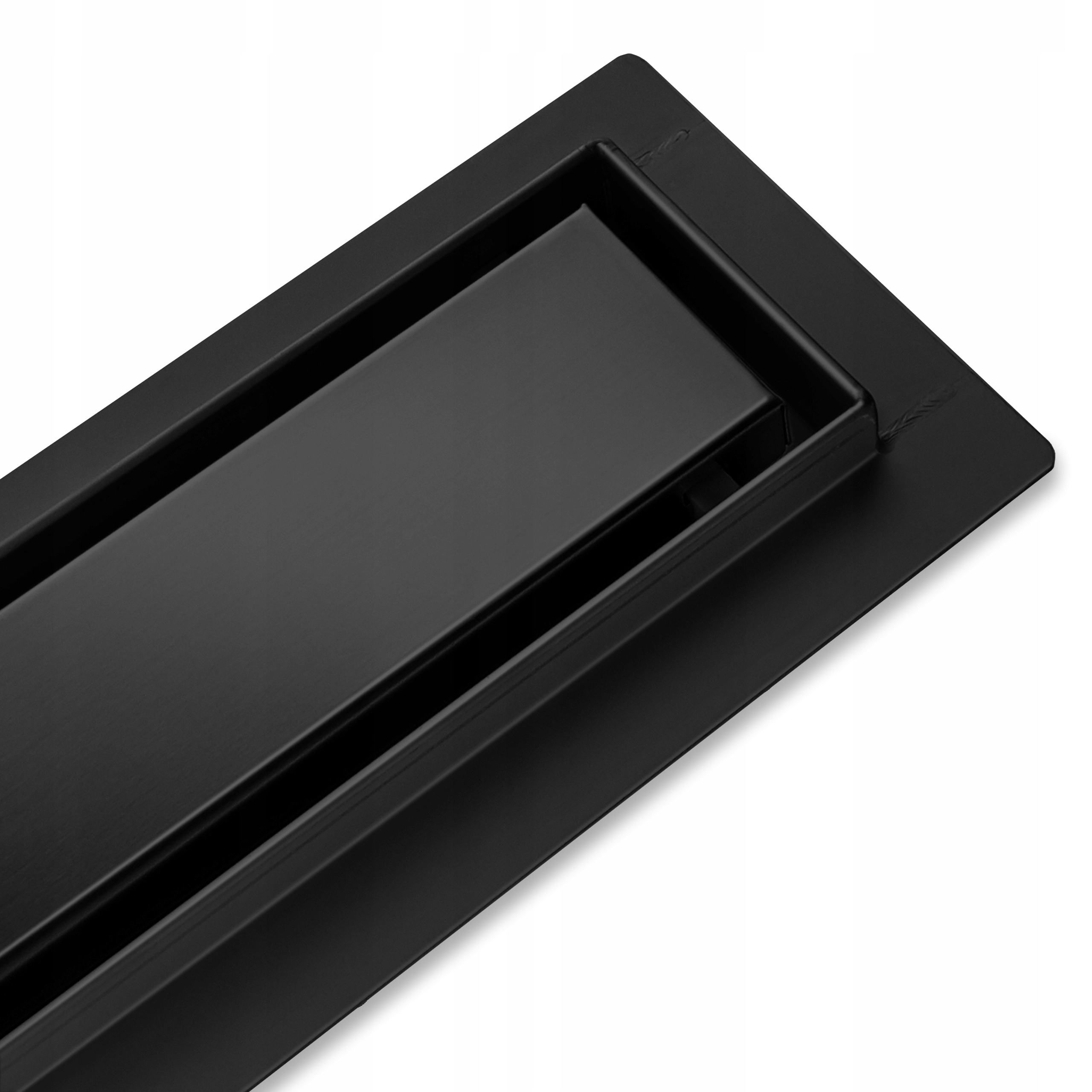 Vettä 2w1 Odpływ Liniowy 60cm Niski Syfon 52mm Wysoka Przepustowość Czarny