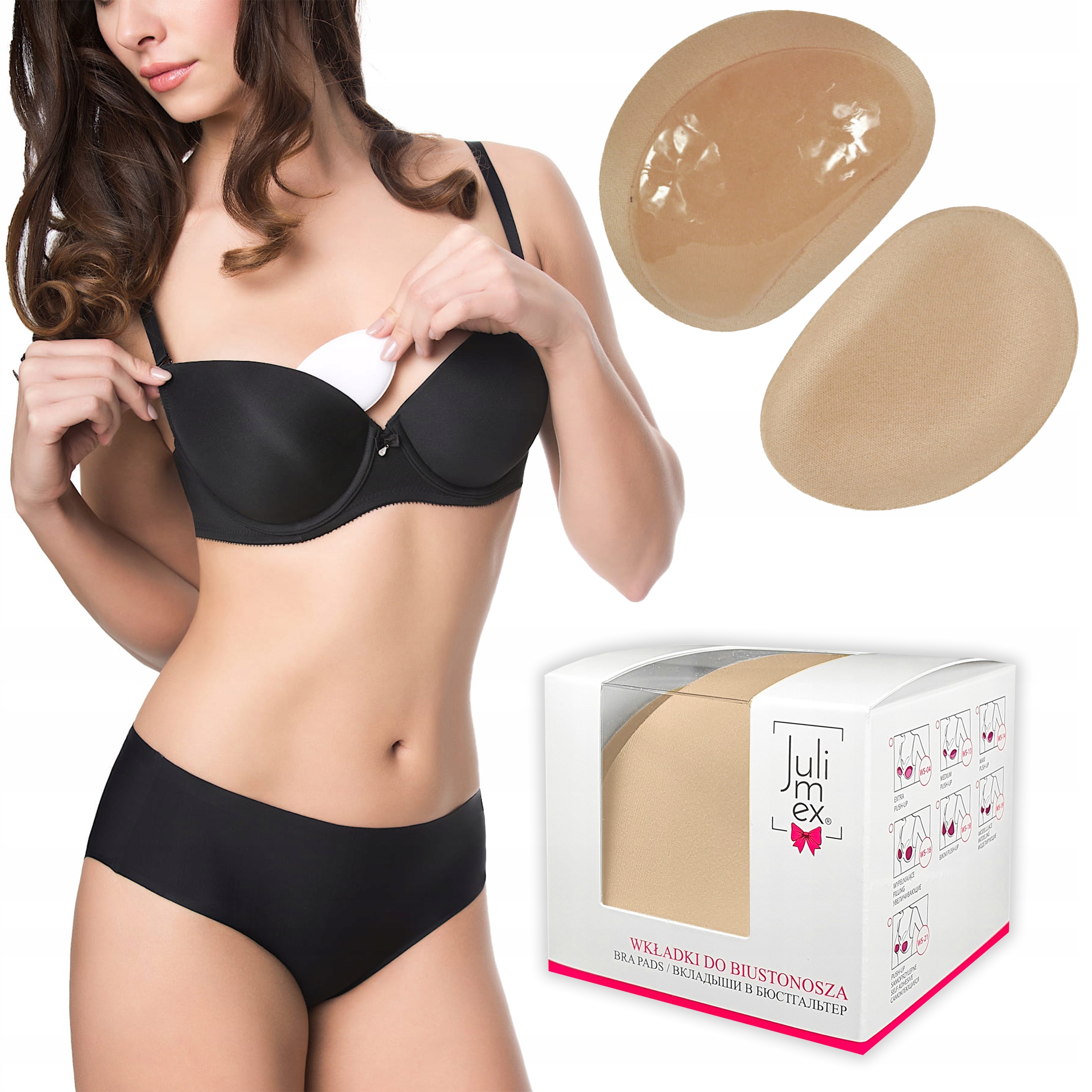 

Julimex Wkładki samoprzylepne Push-up WS-21 Beż