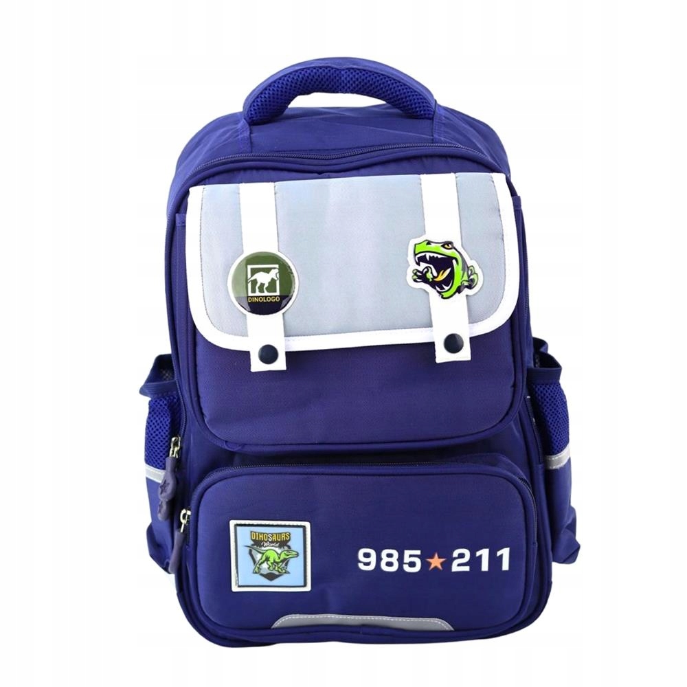 Školní Batoh Dinosaurus Dinosaurem V Modré Textilii
