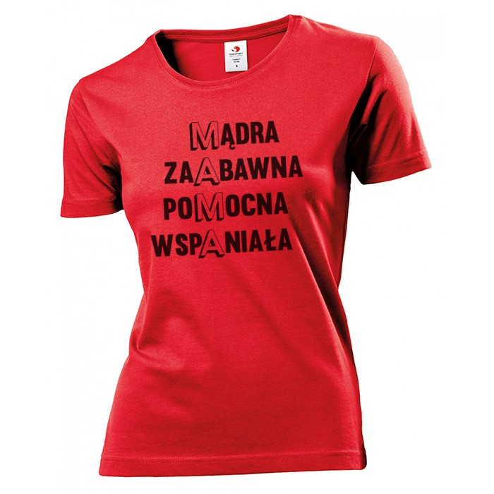 

Koszulka damska Wspaniała mama dla mamy XL