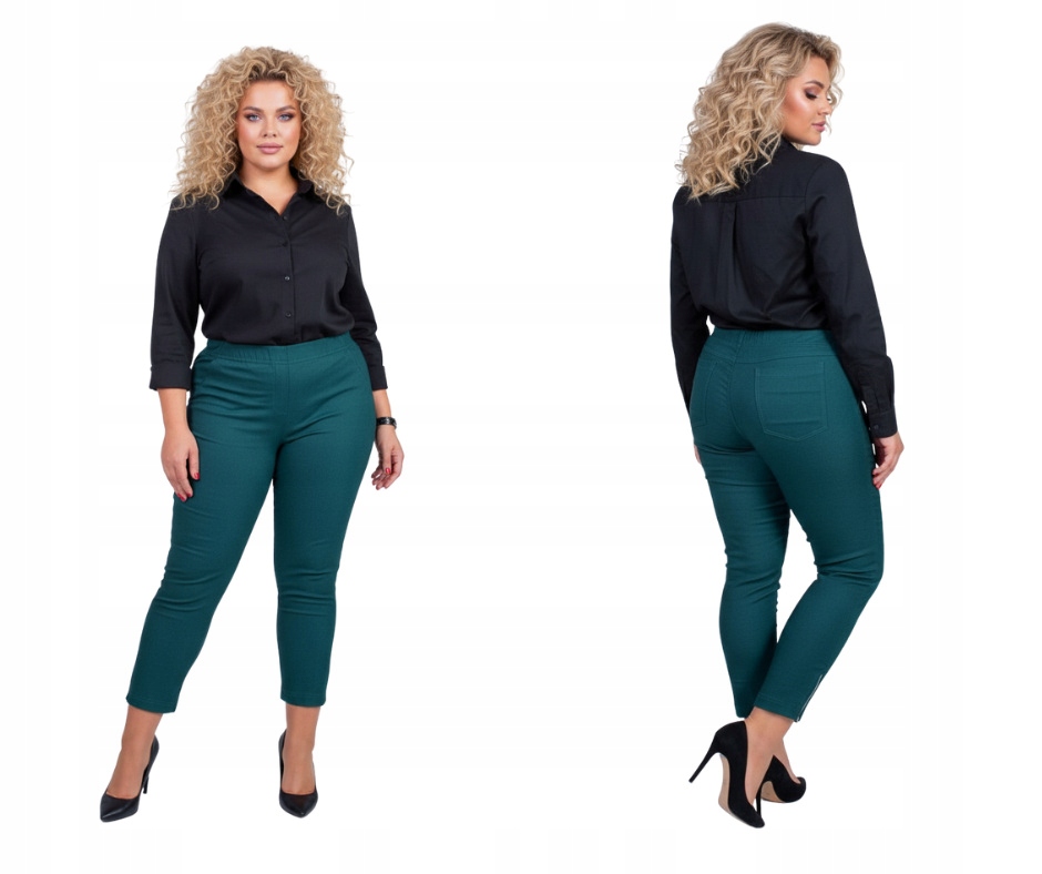 Kalhoty s zipy Cevlar barva malachit, velikost 44