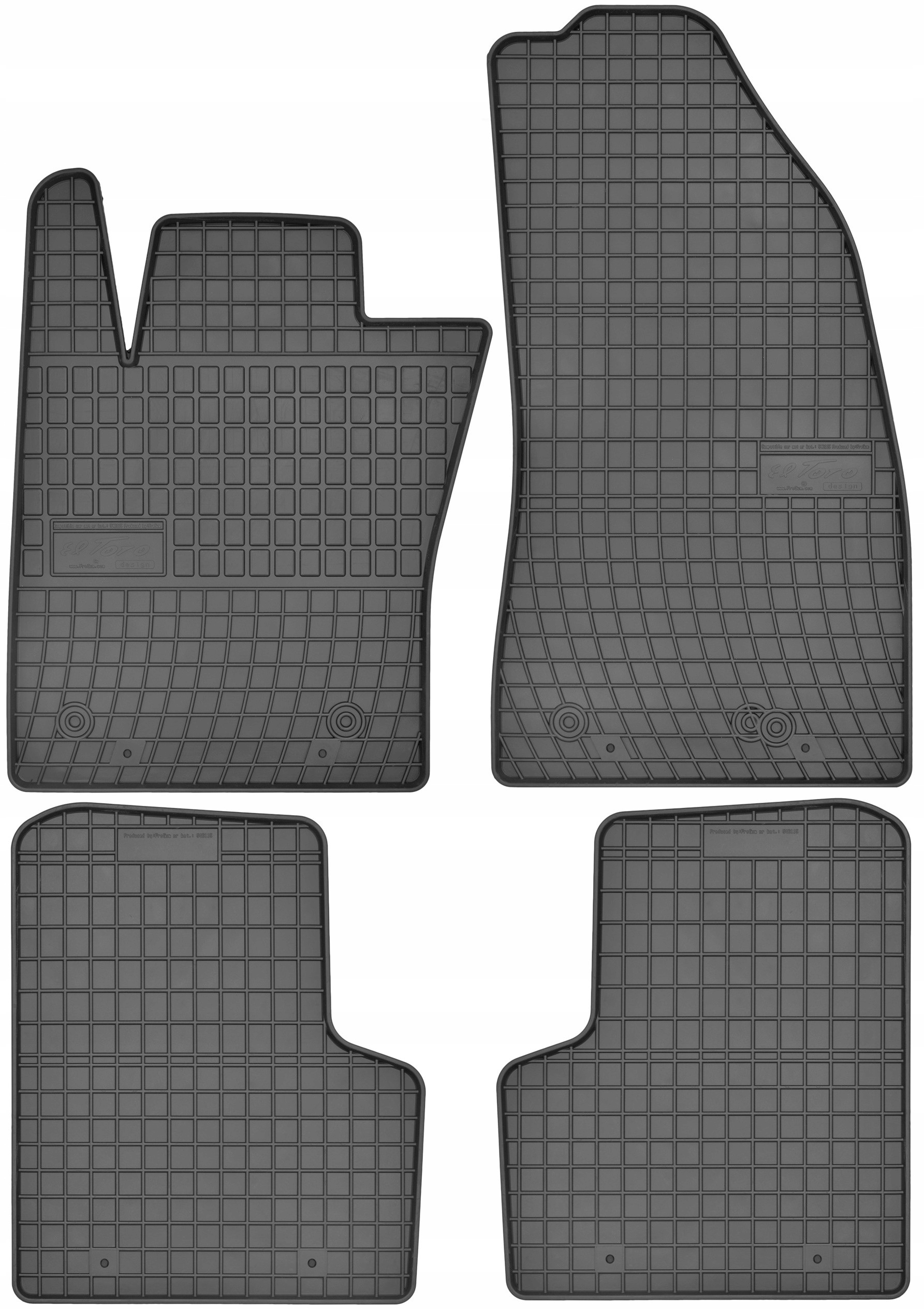 Jeep Renegade (2014-) Dywaniki Gumowe Miarowe