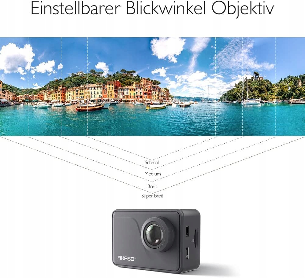AKASO Kamera Sportowa 4K 30FPS 20MP WiFi Ekran Dotykowy EIS 40M Podwodna — miniatura 5
