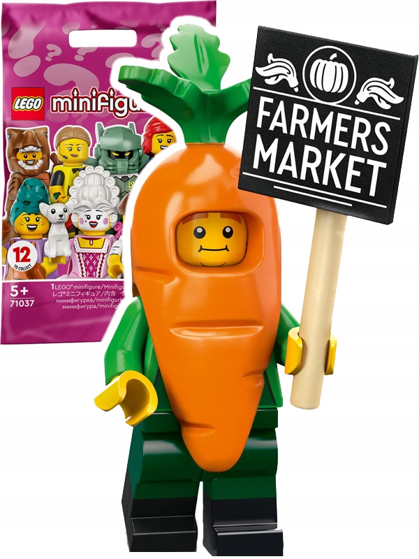 

Lego Minifigures 24, 71037 Marchewka Bez Nacięcia