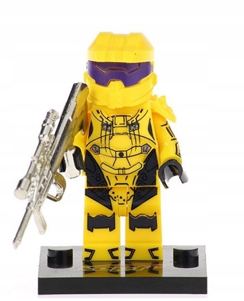 

klocki figurka Halo Spartan żółty kompatybilne