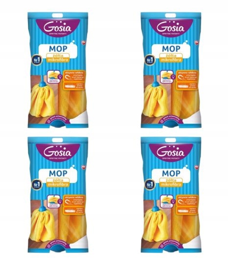 końcówka do mopa sukienka mikrofibra ŻÓŁTA GOSIA — 9