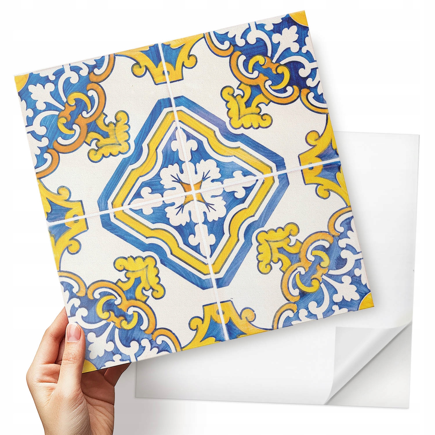 Samolepící Pvc dlaždice Mozaika s floristickými akcenty 9x30x30 cm