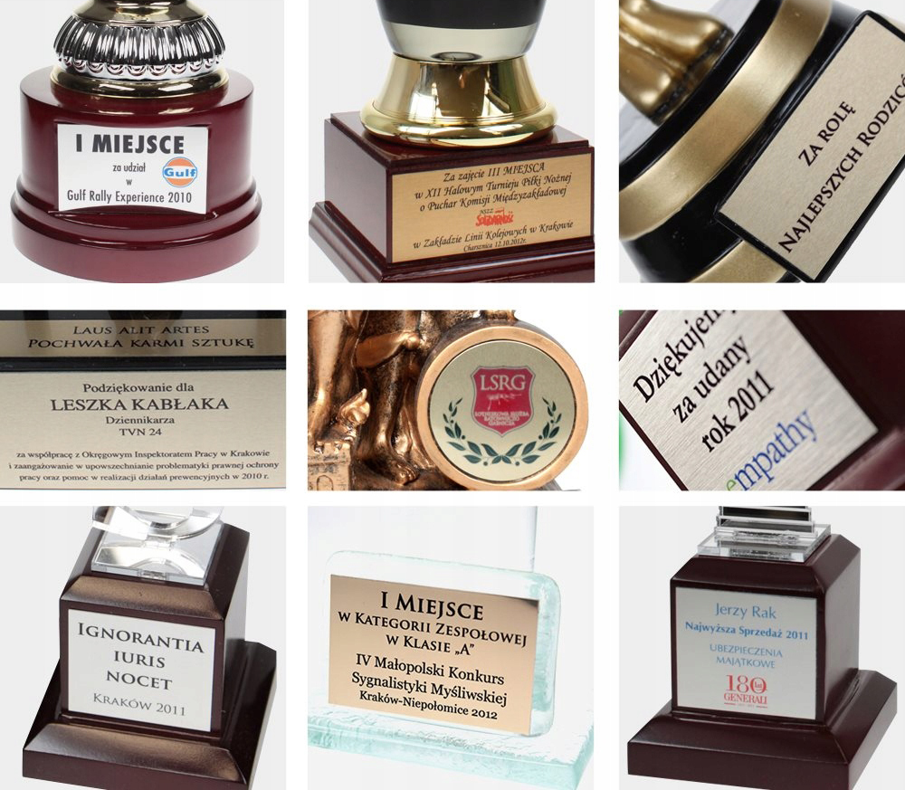 Nagroda trofeum SERCE na dłoni MIŁOŚĆ LOVE z tabliczką z Twoim nadrukiem Materiał inny