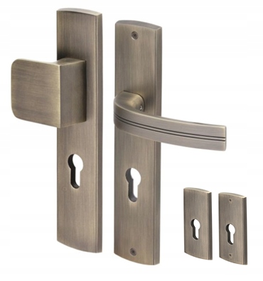 Klika úchytná vnější pevná Via patina matná 90 mm horní rozeta