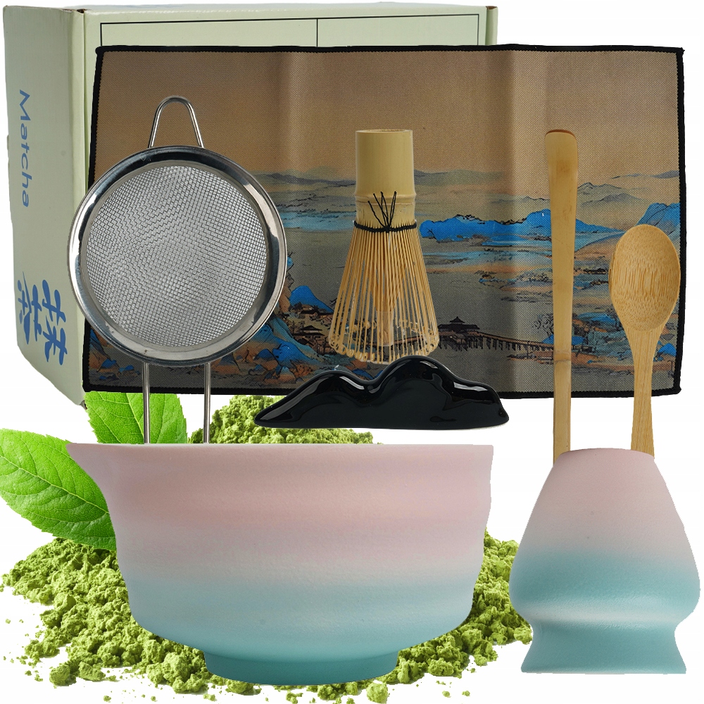 Bambusowy Zestaw Prezentowy Do Herbaty Matchy Chashaku 8 Szt