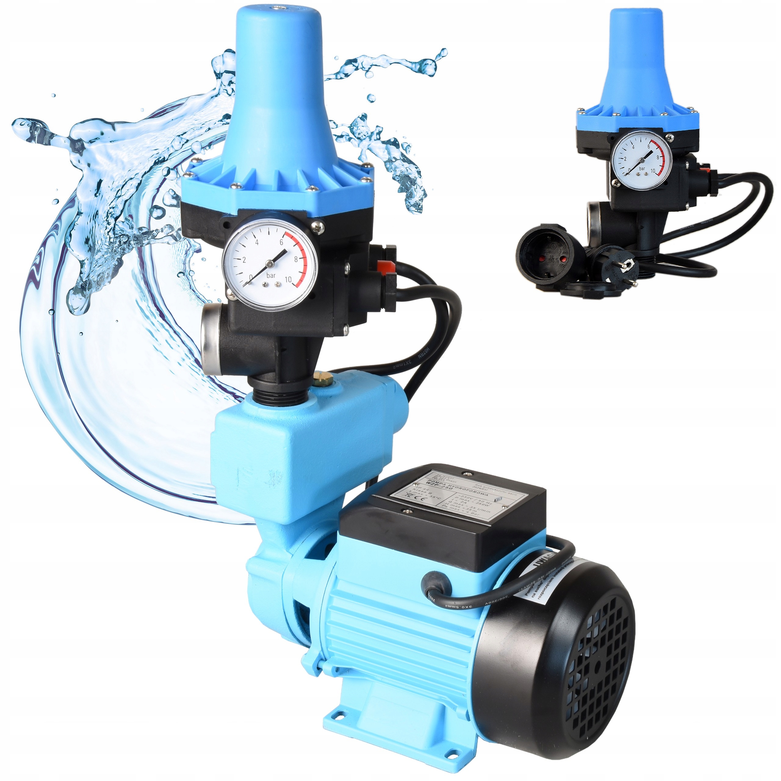Hydrofor Beznádržová Pumpa Wzp 250 W Vypínač pre čerpadlo 2100 l/h Vody