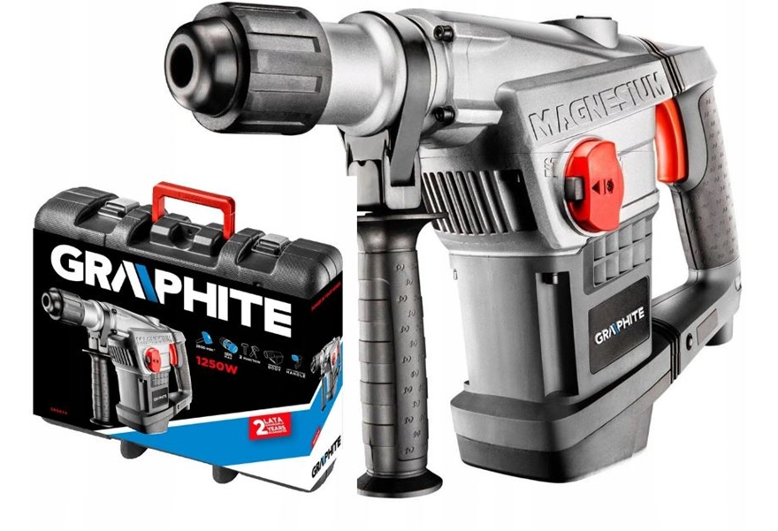 Młot Udarowy Sds Max 1250W Walizka 58G874 Graphite