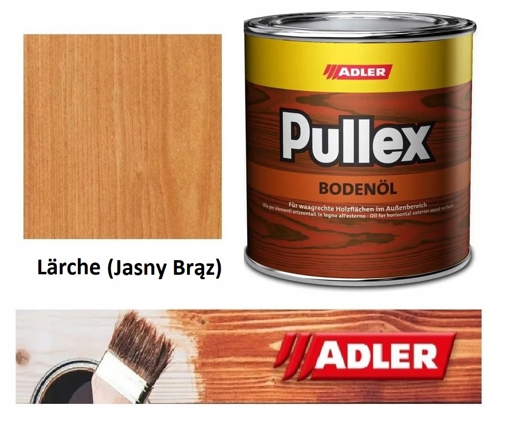 Adler Bodenoil Olej do Tarasów, kładek, mebli ogrodowych 0,75L Larche