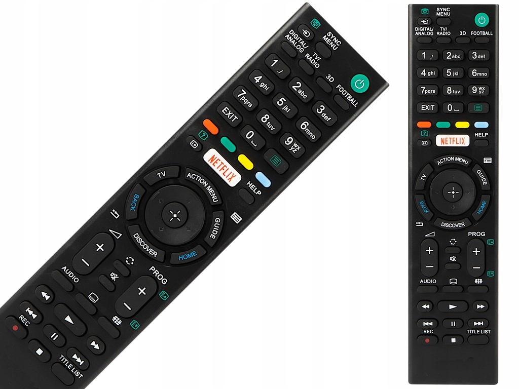 Pilot do telewizora TV SONY RMT-TX100D NETFLIX Kod producenta 74-254#