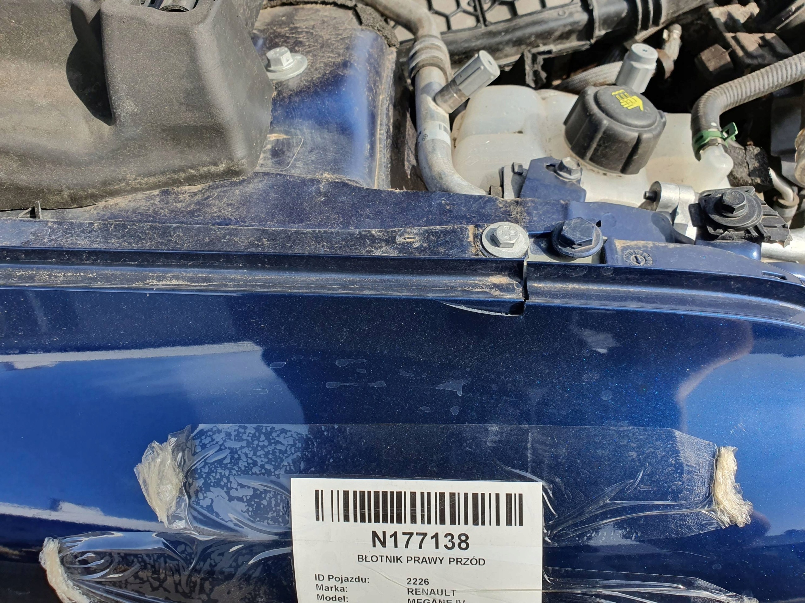 fender right front TERPR 17R RENAULT MEGANE IV