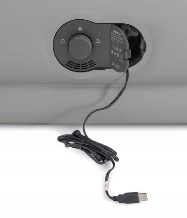 INTEX ŁÓŻKO MATERAC DMUCHANY 64112 99x191x30cm POMPKA USB Grubość 30 cm