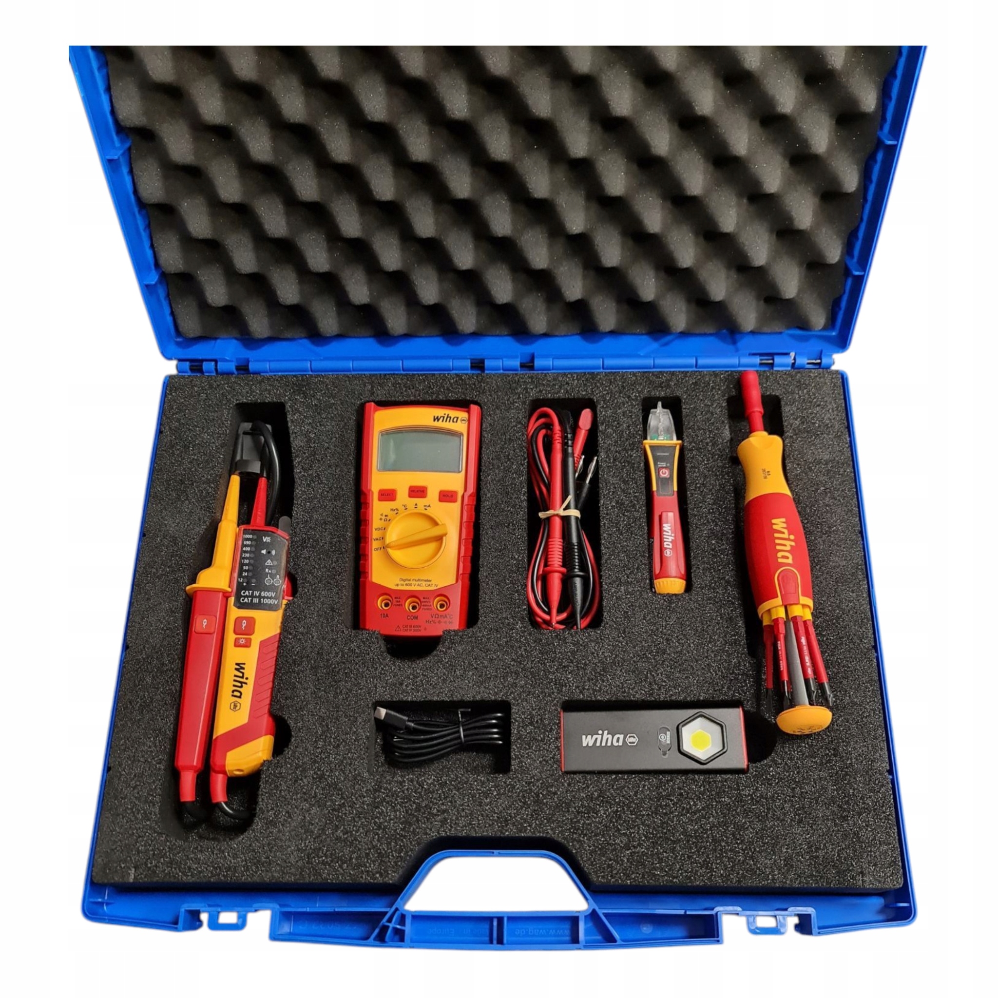 Wiha Tester Napätia, Multimeter, Skrutkovač Napätia, Baterka -Sada