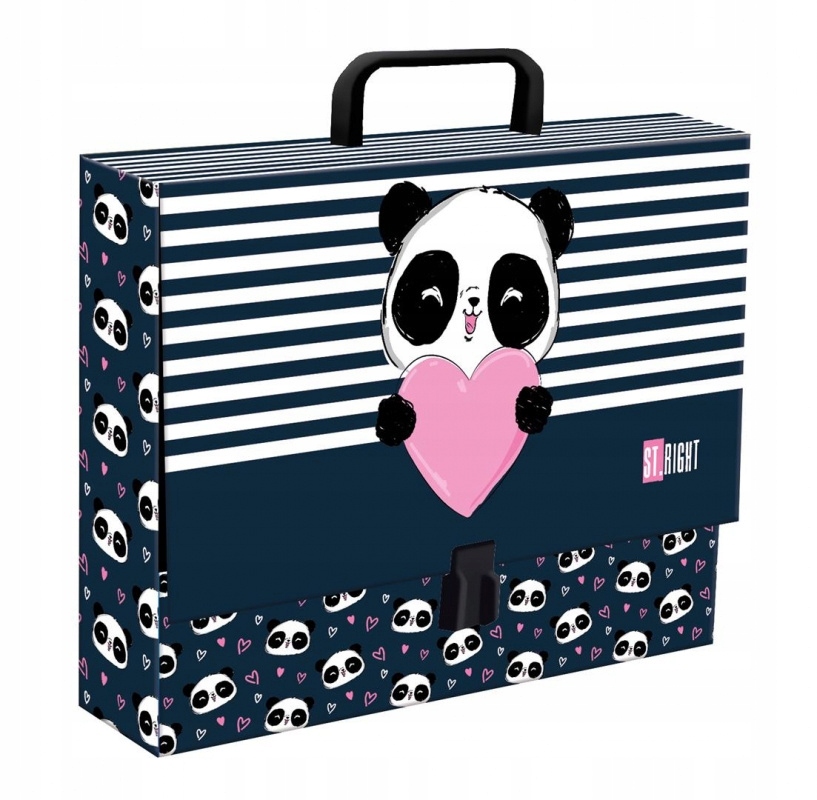 Teczka kartonowa z rączką XL A4 ST.RIGHT Panda