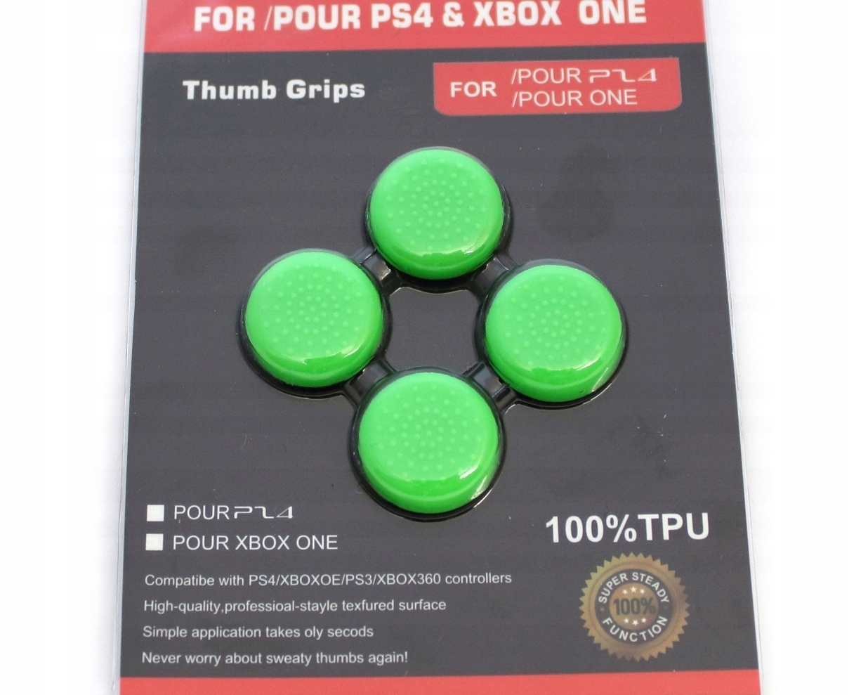 

Zestaw nakładek (4 sztuki) z Tpu do pada PS5 [zie]