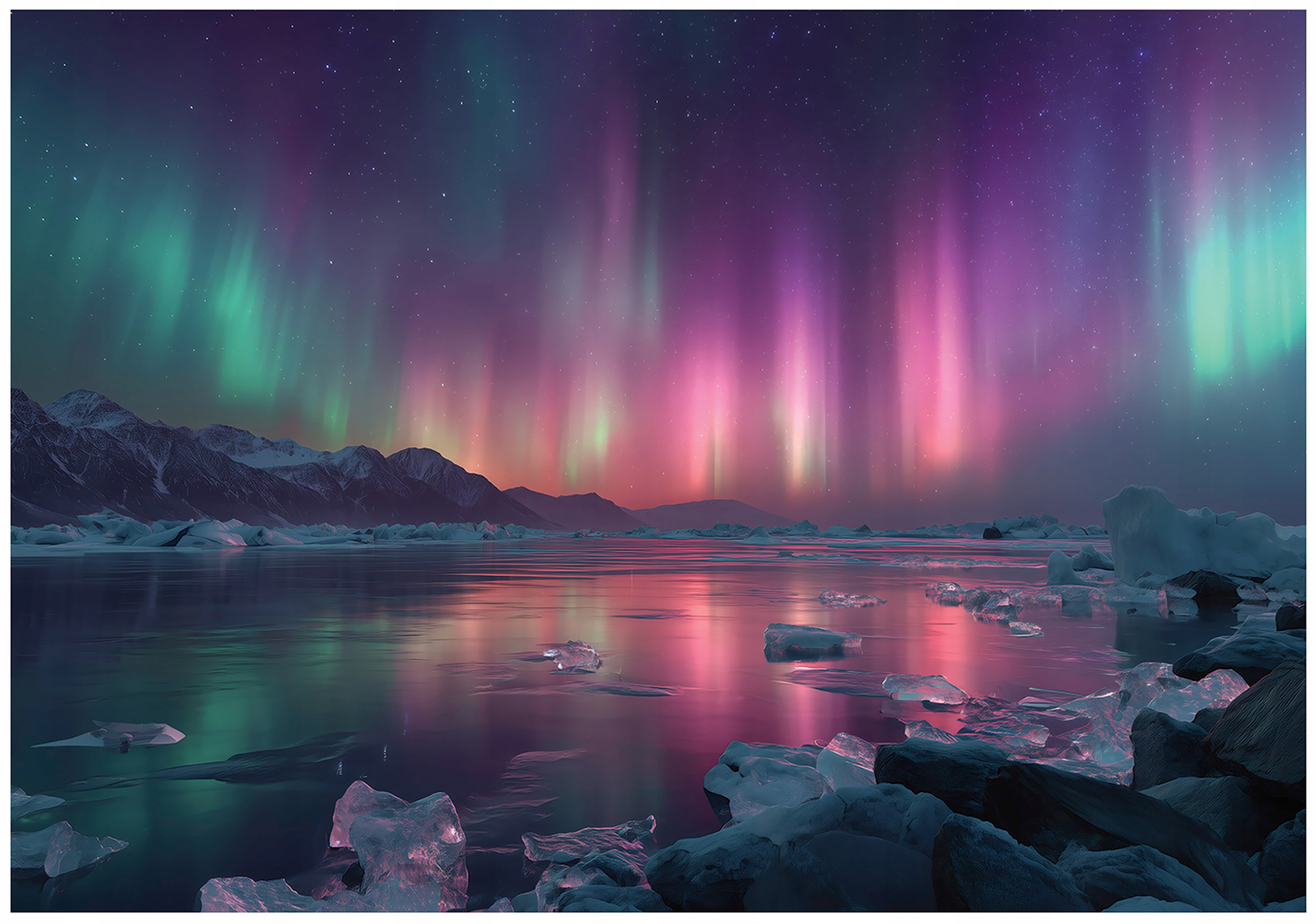 Fototapeta Zorza Polárna Krajina Spálňa Obývacia Izba Tapeta Flizelina 350x250