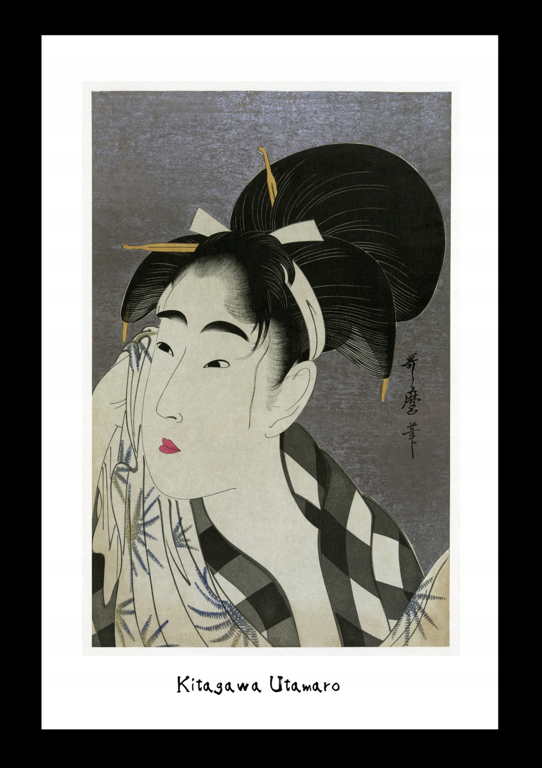 Kopia drzeworytu Kitagawa Utamaro