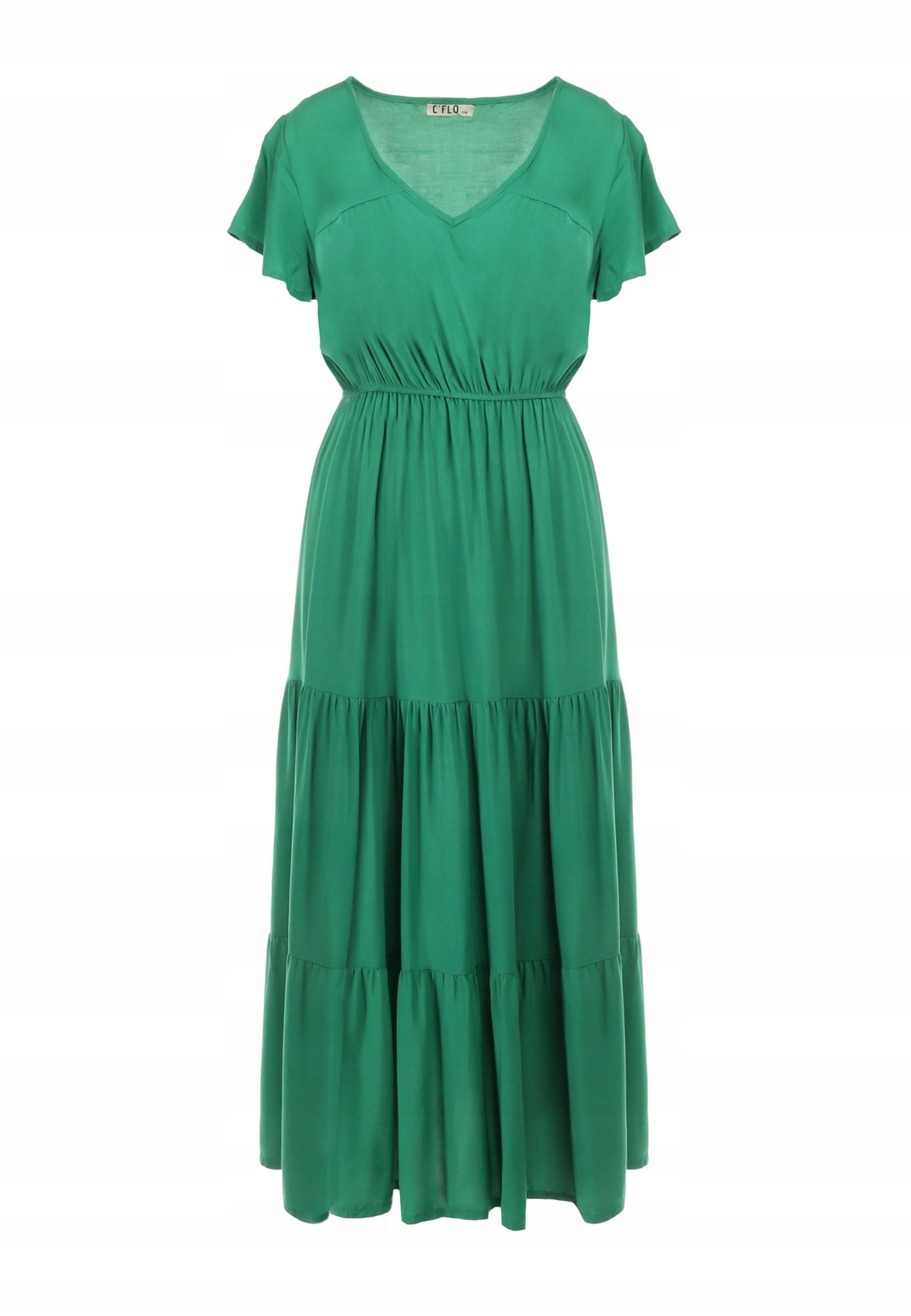 

Renee Zielona Sukienka damska S/m Z gumką w talii