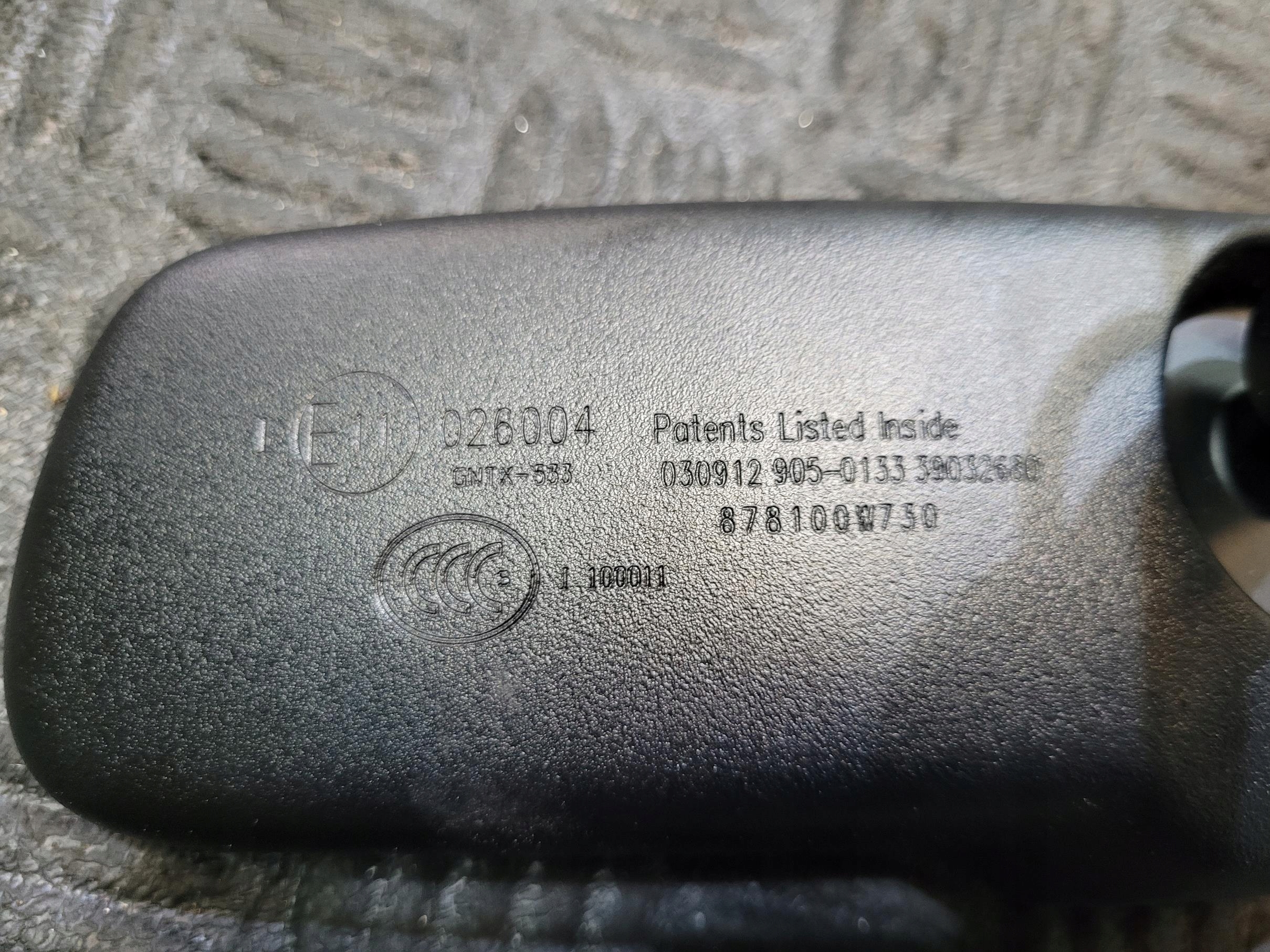 mirror inner reversely 878100W750 LEXUS GS 4 IV GS250 12