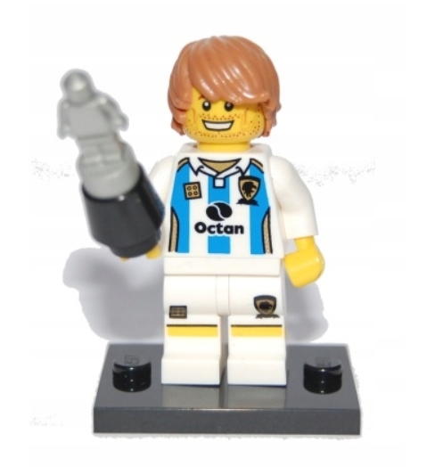 Lego Minifigurka col059 Soccer Player Fotbalista Nová Sáček Unikát