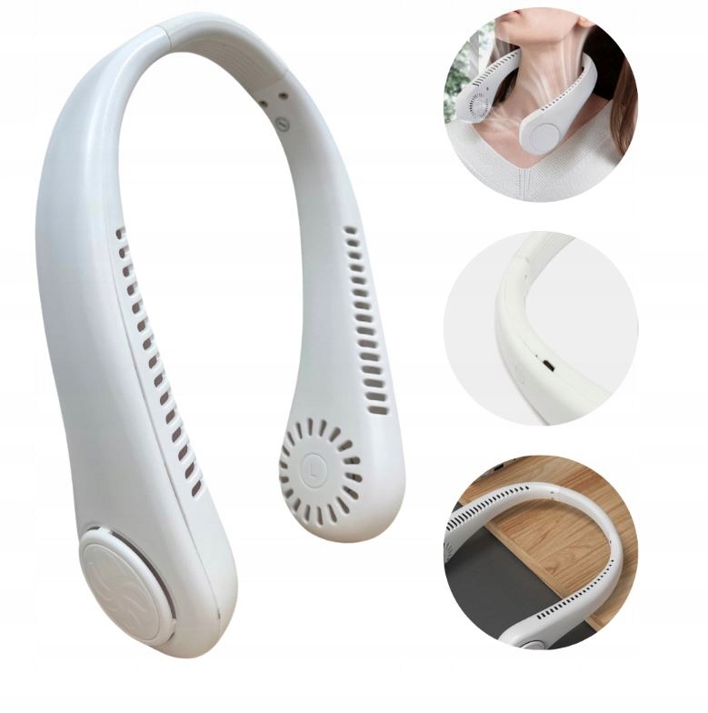 KLIMATYZATOR PRZENOŚNY WIATRAK NA SZYJE WENTYLATOR MINI CHŁODZĄCY NA USB