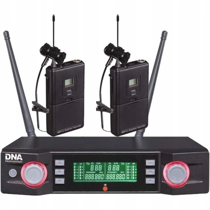 Zestaw mikrofonów bezprzewodowych instrumentalnych saksofon etc DNA VM DUAL Marka DNA